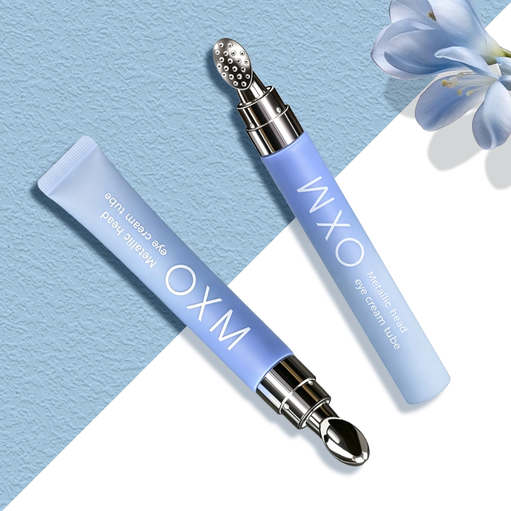 Luxury Wholesale Custom Color 10ml 15ml 20g Empty Squeeze Eye Cream Tube Cosmetic Packaging Zinc Alloy Metal Skin Care