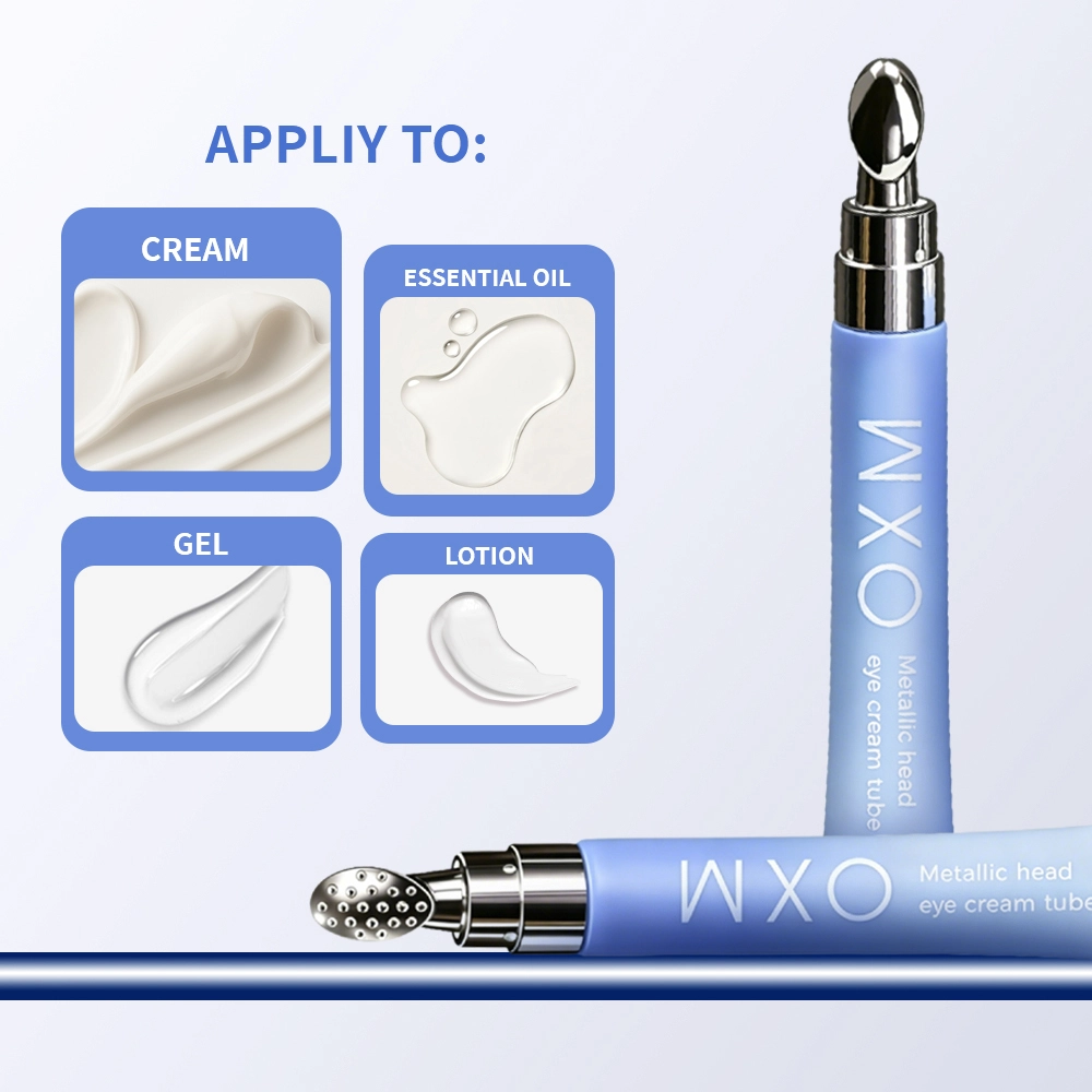 Luxury Wholesale Custom Color 10ml 15ml 20g Empty Squeeze Eye Cream Tube Cosmetic Packaging Zinc Alloy Metal Skin Care