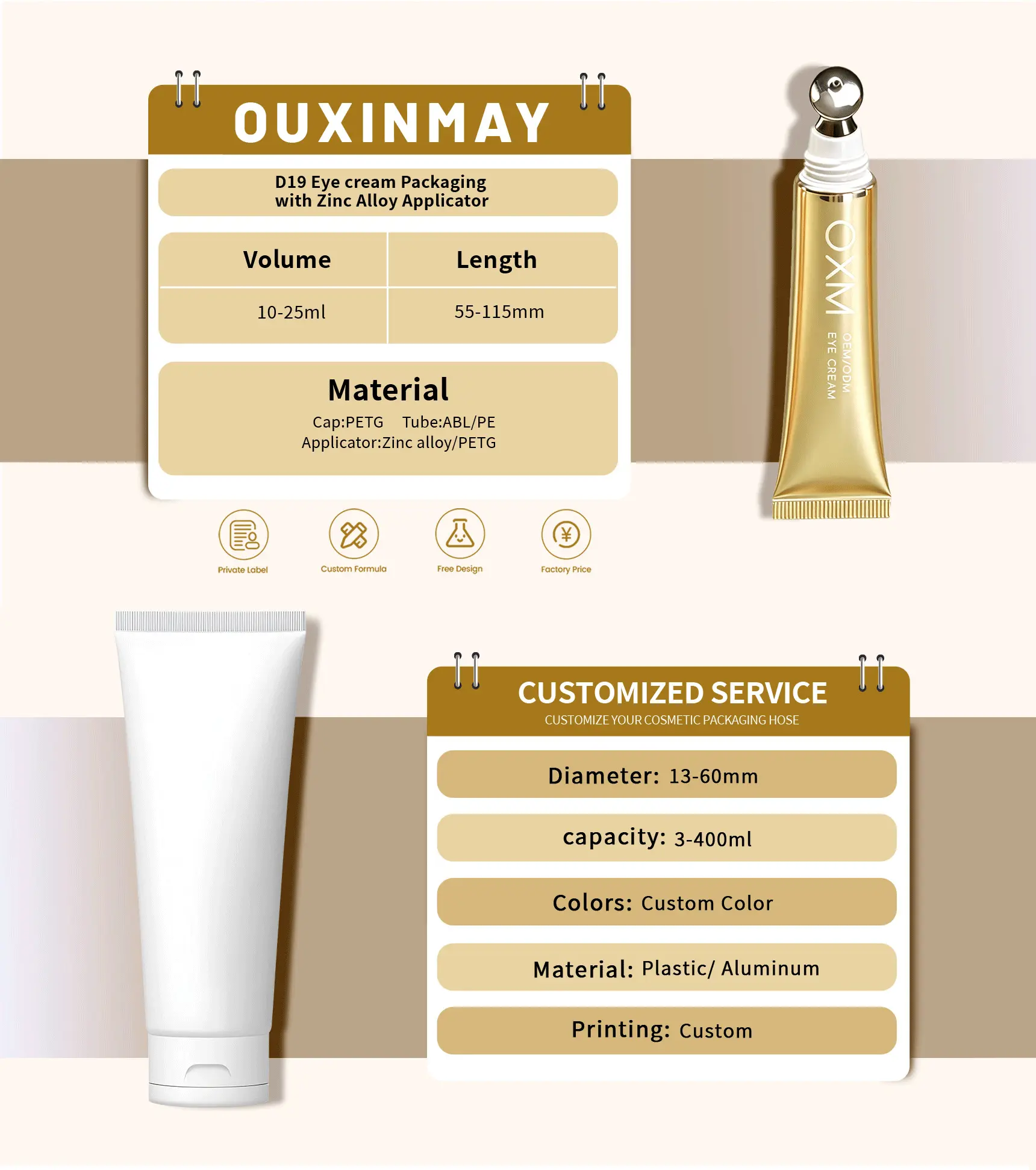 eye cream massage tube
