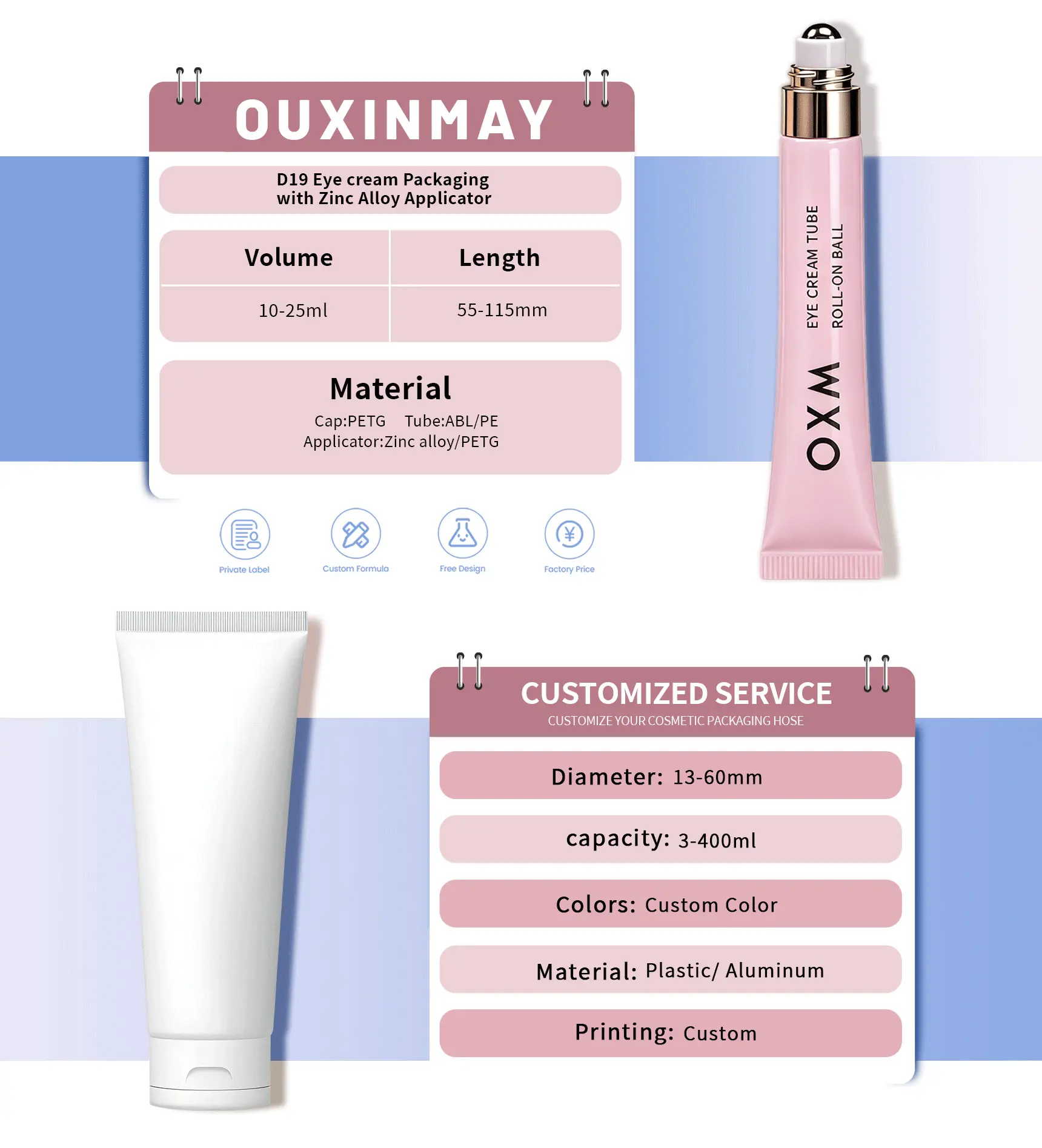 eye cream massage tube