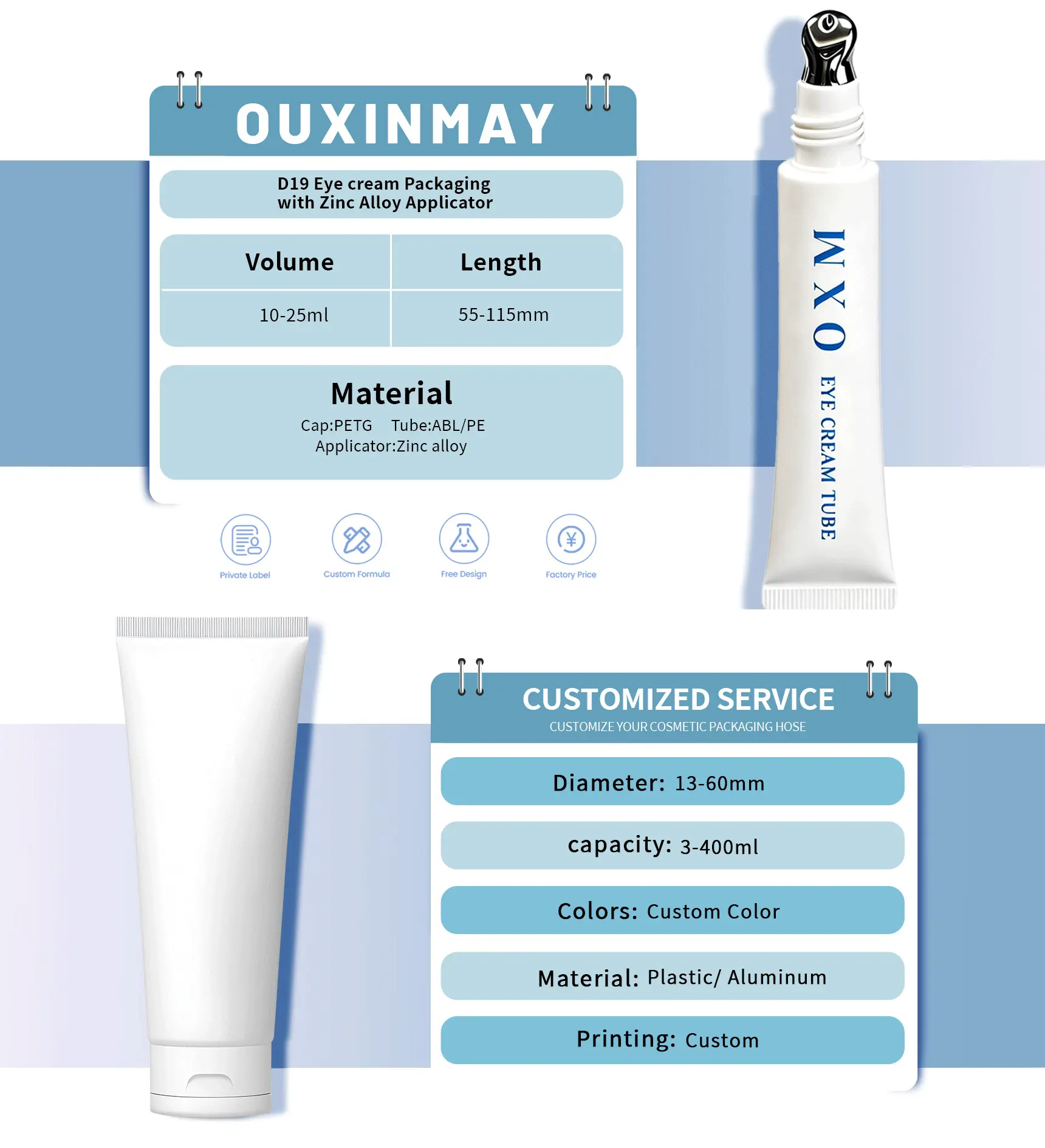 eye cream massage tube